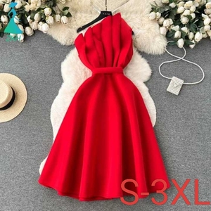 Abito Midi Vintage di Alta Qualità per Taglie Forti, Senza Spalline, Senza Maniche, Stile Impero con Pizzo 3D, Vestito Elegante da Donna - Product Image 1
