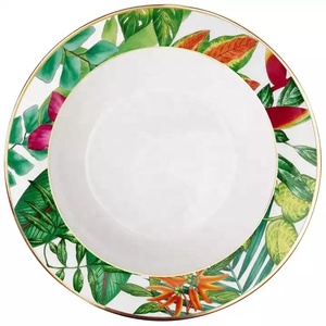 Customized Hot Selling Ceramic Plate Set Bone China Rain Forfor <b>Wedding</b> - Product Image 4