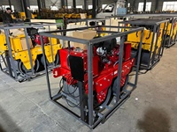 Compacteur de sol vibrant à double tambour de 2,5 tonnes avec démarrage électrique, logo personnalisé, pompe Changchai et faible entretien