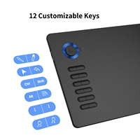 VEIKK-Stylet de dessin numérique A15 Pro, tablette graphique connectée avec interface USB-C pour Android Windows Mac Linux