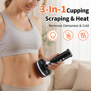 Masseur à ventouses électrique rechargeable chauffant pour le corps, appareil de raclage corporel, brûleur de graisse, anti-cellulite, <span class=keywords><strong>ventouse</strong></span> de <span class=keywords><strong>massage</strong></span> Gua Sha - Product Image 3