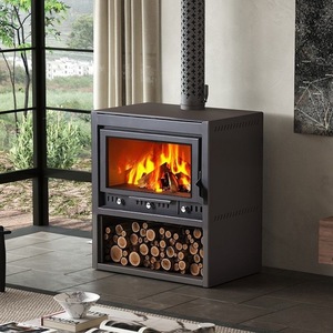 Chimenea de <span class=keywords><strong>leña</strong></span> de acero moderna, estilo decorativo, fácil instalación de inserción para sala de estar, Villa, Homestay, calentador de fuego interior - Product Image 4