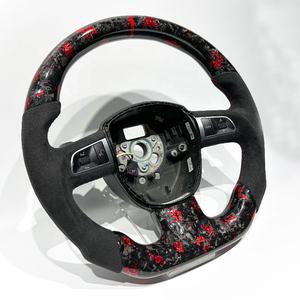 Pièces de course pour voitures, volant de course en fibre de carbone forgée, volant de jeu pour voiture, volant pour PC pour Audi <span class=keywords><strong>S5</strong></span> - Product Image 1