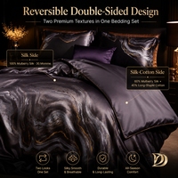 Ensemble de literie en soie de mûrier 100% pure de qualité supérieure 6A, comprenant un duvet en soie, une drap en soie et des taies d'oreiller