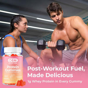 חלבון ללא סוכר gummies-תוסף בריאות חלבון גבוה עבור גברים ונשים | צמח על בסיס סיבי | סיבי gummies למבוגרים - Product Image 6