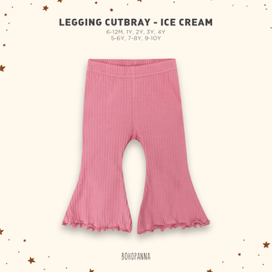 Leggings acanalados para niñas con volantes, pantalones de bebé transpirables de punto para primavera y verano - Product Image 3