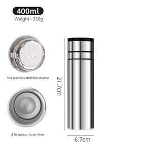 316 thép không gỉ của nam giới tách trà và xe nước cup Glass Jar với chức năng để tách trà và nước cho xe sử dụng chai thủy tinh - Product Image 5