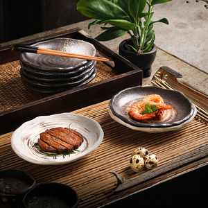 จานเซรามิกแบบดั้งเดิมของญี่ปุ่น ปลอดสารพิษ สไตล์ญี่ปุ่น-ดัตช์ สำหรับร้านอาหาร ซูชิบาร์ อิซากายะ และบุฟเฟ่ต์ - Product Image 3