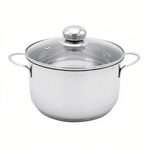 Meat <b>Pot</b> Saturn Glass Lid 24 Cm Stainless Steel Soup Stock <b>Pot</b> - Product Image 2