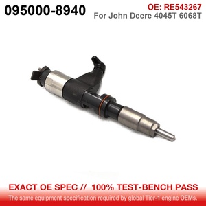 Injecteur Common Rail 095000-8940 RE543267 pour <span class=keywords><strong>tracteur</strong></span> <span class=keywords><strong>John</strong></span> <span class=keywords><strong>Deere</strong></span>, moteur <span class=keywords><strong>John</strong></span> <span class=keywords><strong>Deere</strong></span> 4045T 6068T - Product Image 2