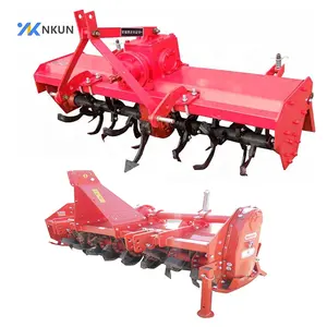 Agricultural machinery tractor implements rotary tiller matched on 80hp tractor