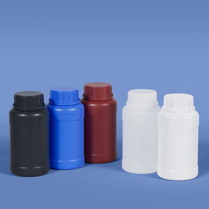 250ml nhựa HDPE chai cho hóa chất lỏng lưu trữ nhựa mẫu chai với vít nắp - Product Image 1