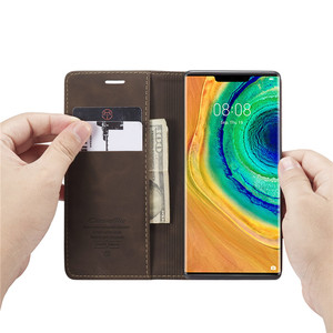 CaseMe 013 Étui portefeuille magnétique en cuir à rabat de luxe pour Huawei Mate 30 Pro 4G/5G - Product Image 4