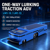 Robot AGV à profil bas avec transmission différentielle, tracteur automatisé pour la livraison en ligne de pièces automobiles