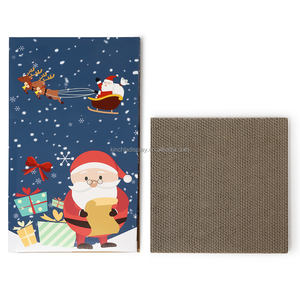 Kotak susu bentuk kucing, papan goresan rumah kertas bergelombang untuk kucing - Product Image 2