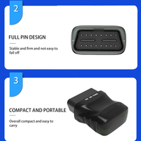 Bluetooth 16 Pin için ELM327 OBD2 araba tarayıcı teşhis kod okuyucu dedektörü için Android IOS Windows İngilizce lisanslı araç için