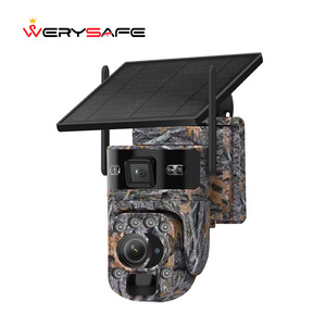 WERYSAFESAFE8MP 20x Kamuflajlı Av Kamerası 4G Wifi İzleme Açık Hava IP Ağ Güneş Enerjili Pil Avlanma Yaban Hayatı İzleme Kamerası - Product Image 2