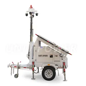 Mobile Solar Surveillance Trailers Security Trailer For Outdoor