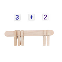 Pinces à linge classiques en bois de bouleau de 48 mm, 5000 pièces/boîte, lot économique, best-seller pour le bricolage et l'artisanat