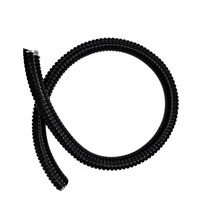 Tuyau flexible en acier électrique gainé de PVC, résistant aux flammes, noir et gris, 90 mm et 110 mm, échantillon gratuit, prix bas