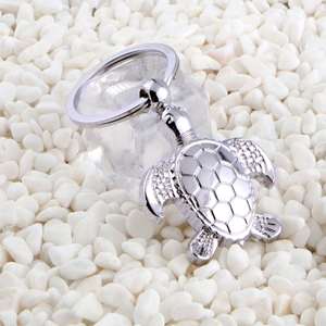 Personalized Logo Sea Turtle Engraved Car Key Metal Advertisement Gift Turtle Keychain - Product Image 4