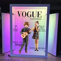 Vogue Photo Booth Magazine sans fil avec rotation automatique Selfie Gratuit avec logo personnalisé