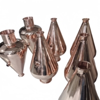 Équipement de distillation d'alcool en cuivre rouge de haute qualité en gros Nouveaux raccords de distillateur à tête d'oignon Moteur de casque Stiller