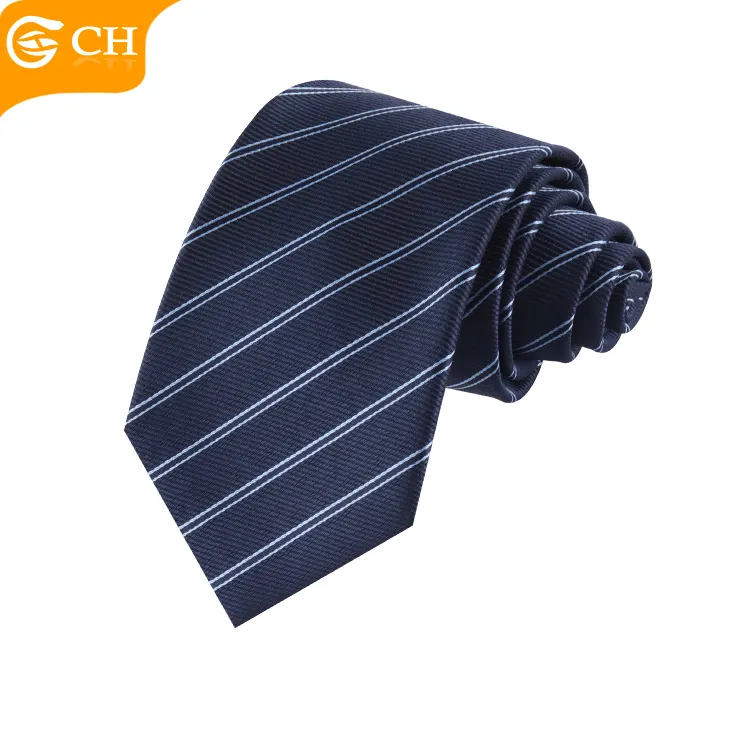 Dasi Formal bisnis pria, 100 warna dan pola impor dasi poliester untuk laki-laki