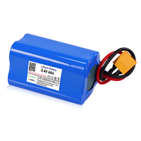 Paket Baterai Lithium Ion Kustom 6.4V 4Ah 25.6Wh Side-by-side dengan BMS untuk Sistem Keamanan Lampu Taman Tenaga Surya Kustom OEM ODM