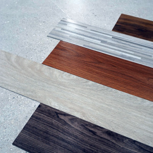 Chất lượng cao sang trọng Vinyl tấm ván gạch không dính không thấm nước PVC Marley sàn tự dính LVT giá rẻ sàn nhựa - Product Image 1