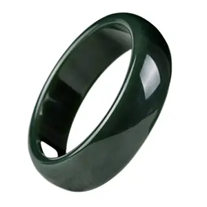 Fabrik preis Hochwertiges poliertes Produkt natürliches hand gefertigtes Armreif armband aus hetischem Jade nephrit grün