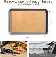 Feuilles de papier sulfurisé kraft 9"x13" antiadhésives, résistantes à l'huile et à la chaleur pour la cuisson, la grillade et l'emballage alimentaire