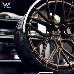 ล้ออะลูมิเนียมฟอร์จขอบคาร์บอนไฟเบอร์สีบรอนซ์ด้าน ใหม่ /Mercedes/AMG/Audi/RS/ อะไหล่แต่งเพิ่มสมรรถนะ - Product Image 5