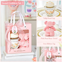 Coffret cadeau de remerciement pour les employées, sac à main rose avec fenêtre, coffret cadeau personnalisé, panier cadeau bien-être pour femmes