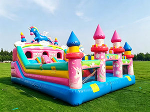 Castillo Inflable Personalizado con Temática <span class=keywords><strong>de</strong></span> Unicornio, con Toboganes Dobles, Casa <span class=keywords><strong>de</strong></span> Brinco <span class=keywords><strong>de</strong></span> PVC <span class=keywords><strong>de</strong></span> Grado Comercial, Ideal <span class=keywords><strong>para</strong></span> Fiestas Infantiles y <span class=keywords><strong>Alquiler</strong></span> - Product Image 3
