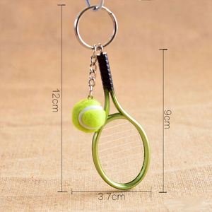Metal Keychain Mini Tennis Ball & Tennis Racket <b>Key</b> <b>Rings</b> Tennis Ball Split Keyring Perfect Gift Idea - Product Image 6
