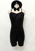 Costumes de jazz pour filles, costumes de danse pour adultes, veste de ballet à paillettes, costumes de spectacle