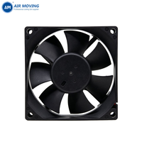 Ventilateur de refroidissement AM8025M24S 80*80*25mm, faible bruit, 24 volts CC, pales en plastique, vitesse 3400 tr/min, personnalisable OEM, alimentation électrique