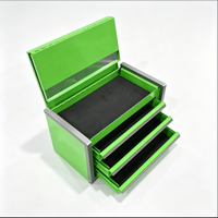 Armoire à outils portable en acier à 3 tiroirs verrouillable avec support OBM, chariot à outils, capacité de charge de 300 kg pour garage et atelier