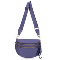 Sac banane à carreaux pour femme avec large sangle réglable, grande capacité, sac bandoulière décontracté, style simple et tendance pour le quotidien et le shopping