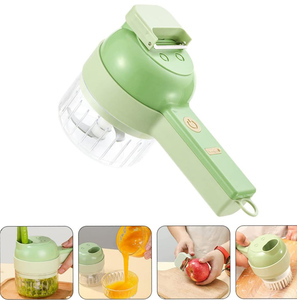 Portable 4-in-1 Electric Automatic Garlic <b>Vegetable</b> <b>Chopper</b> Handheld Eco-Friendly Microwave Safe Kitchen Accessory Stainless - Product Image 2