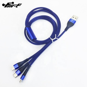 Di alta Qualità 3 in 1 Multi <span class=keywords><strong>USB</strong></span> del Caricatore del Connettore per il cavo di <span class=keywords><strong>iphone</strong></span> micro <span class=keywords><strong>usb</strong></span> di tipo <span class=keywords><strong>C</strong></span> cavo - Product Image 3
