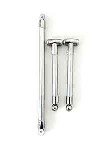 Nouvelle Tringle de Douche Courbée Ajustable en Aluminium – Remplacement Écologique pour Caravanes et Camping-Cars (Ouvertures de 35 et 40 pouces, 3 Sections) - Product Image 6