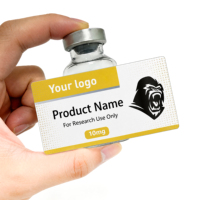 Étiquettes autocollantes personnalisées pour flacons de peptides en verre de 3 ml et 10 ml et boîtes