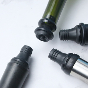 Stainless Steel Wine Stopper Vacuum Pump Set With Replacement Seals For Bottle Preservation And Gift Use - Product Image 2