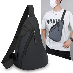 Unisex Nylon Sports <b>Backpack</b> Crossbody Waist Zipper Closure Bag Small Mobile Phone Comfortable <b>Running</b> Chest Bag - Product Image 4
