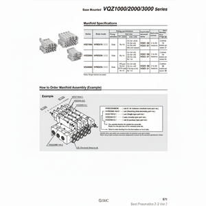 ชุดขั้วต่อร่วม VV5QZ35-02C10C-DN นิวเมติก SMC ชิ้นส่วนนิวเมติก - Product Image 1