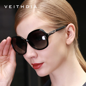 Veithdia Women's Polarized Sunglasses UV400 Round <b>Frame</b> TAC Lens Driving Fashion Sun Protection - Product Image 4