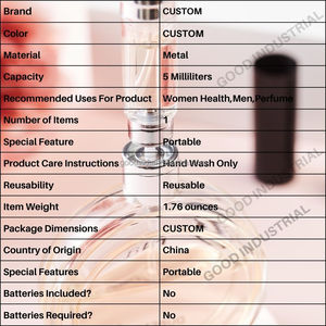 Reistype gepersonaliseerde parfum verstuiver, zakformaat, nieuw design, navulbaar. - Product Image 6