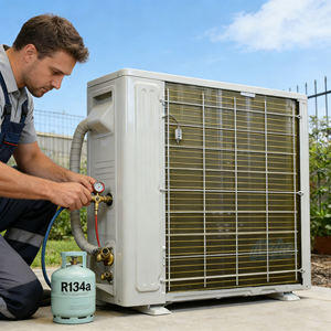 <span class=keywords><strong>Gaz</strong></span> <span class=keywords><strong>r</strong></span>éfrigérant R134A 22 lb (10 kg) Pureté >99,9% Écologique Produits chimiques pour climatisation automobile Usage domestique et commercial Acier inoxydable - Product Image 3